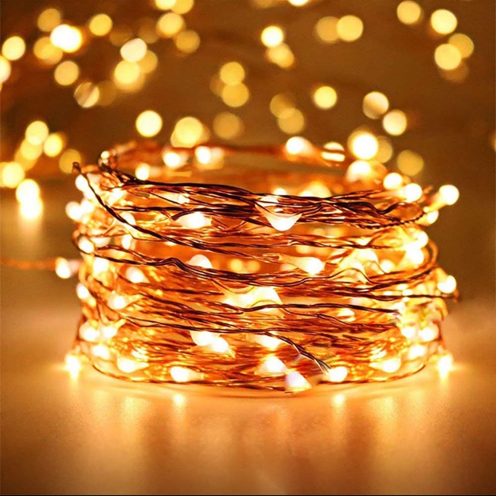 200 Copper fairy string lights